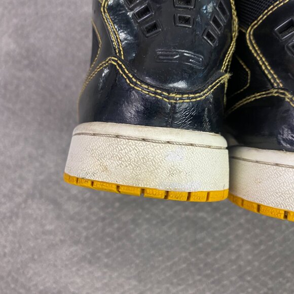 Nike Jordan 1 Flight Shoes Men's 9.5 Black Basketball Sneakers 372704 037 - Picture 13 of 14